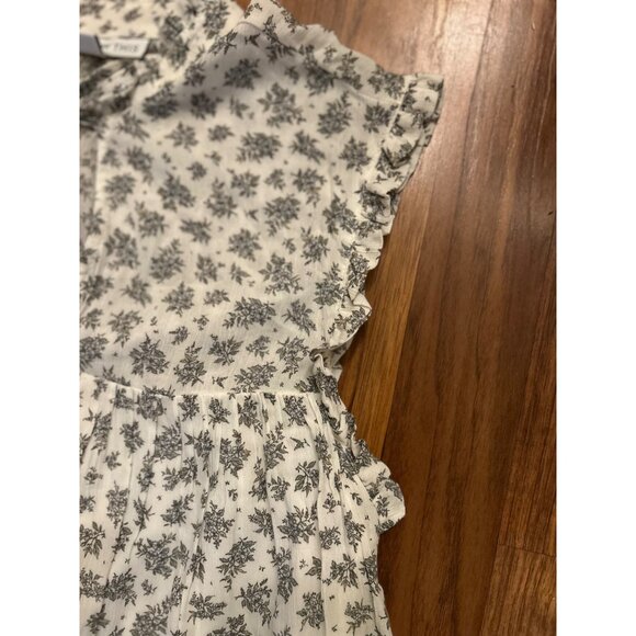 And Now This Boho VISCOSE Floral Ruffle Tiered Midi Dress Women’s Medium White S - Picture 11 of 15